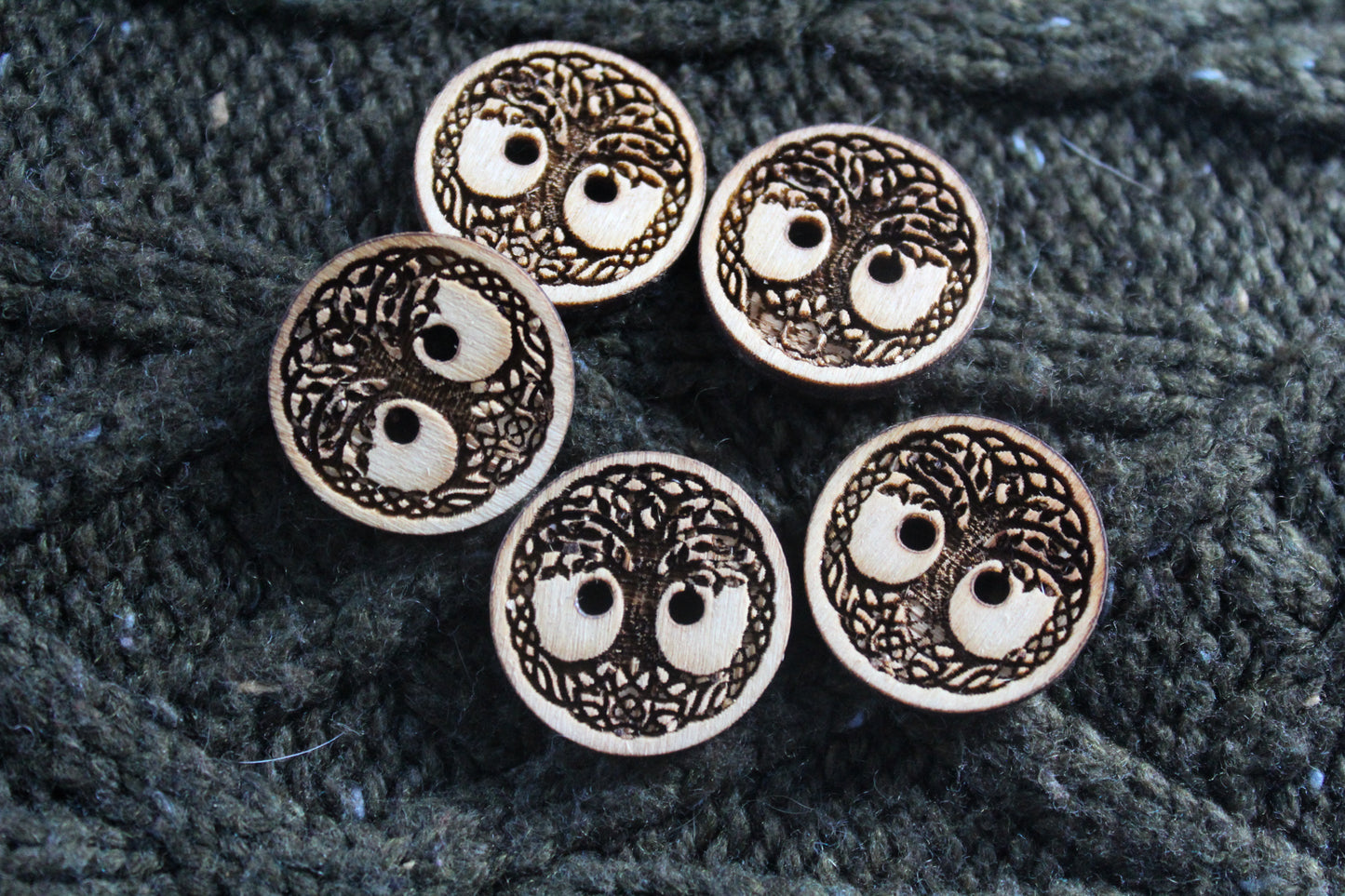 Tree Of Life Wooden Buttons image 4