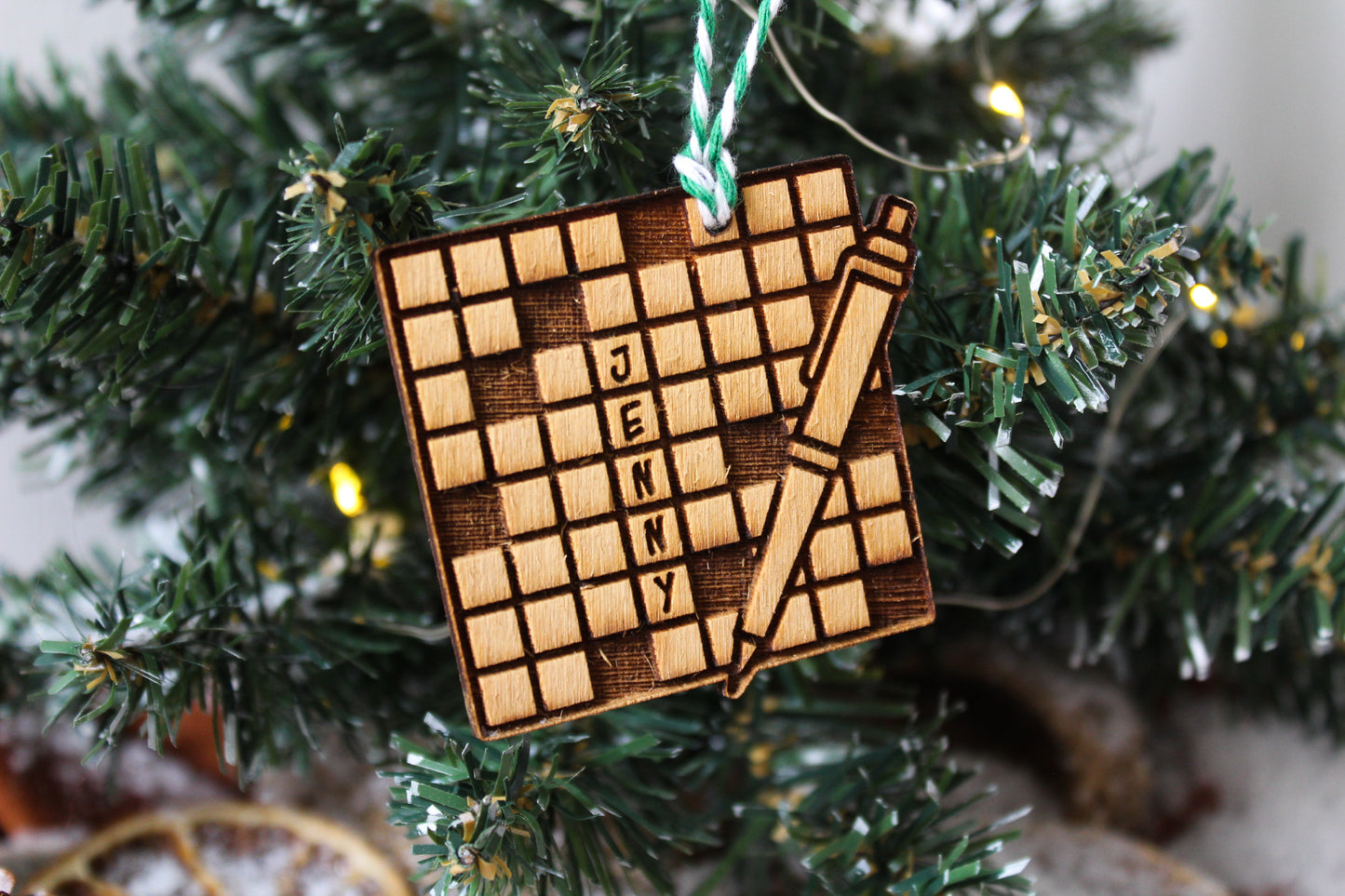 Crossword Puzzle Bauble image 3