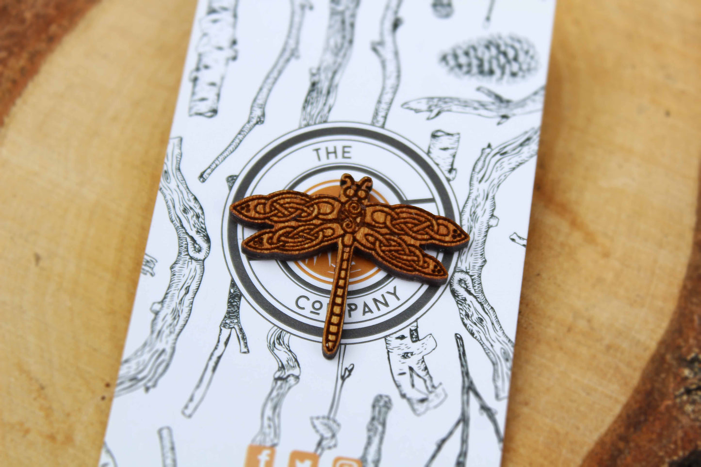 Celtic Dragonfly Pin image 3