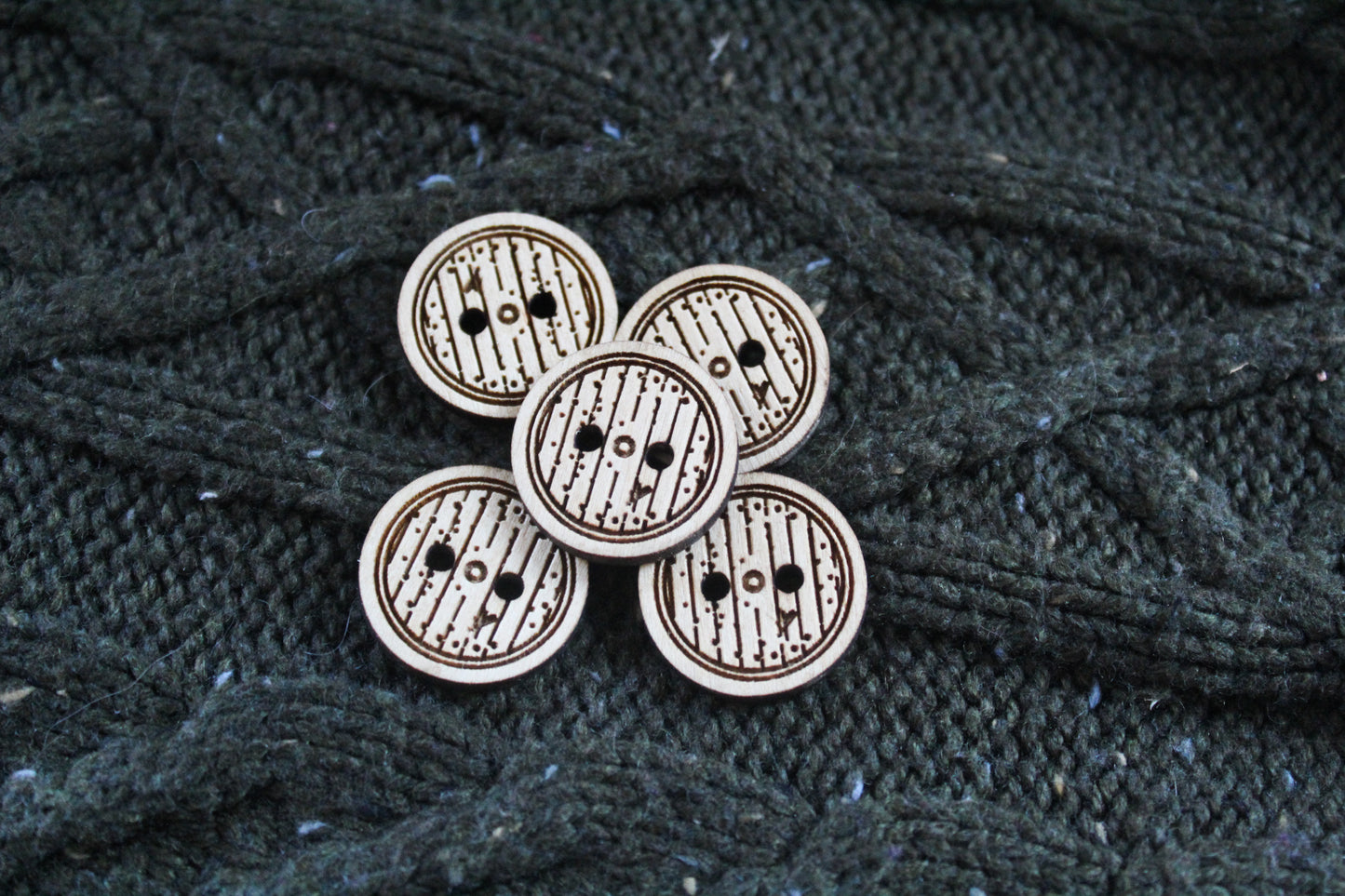 Hobbit Door Wooden Buttons image 3