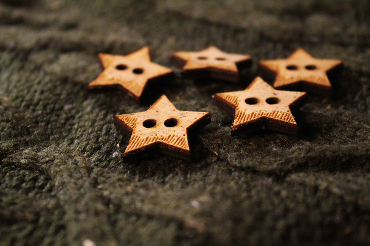 Star Wooden Buttons image 4
