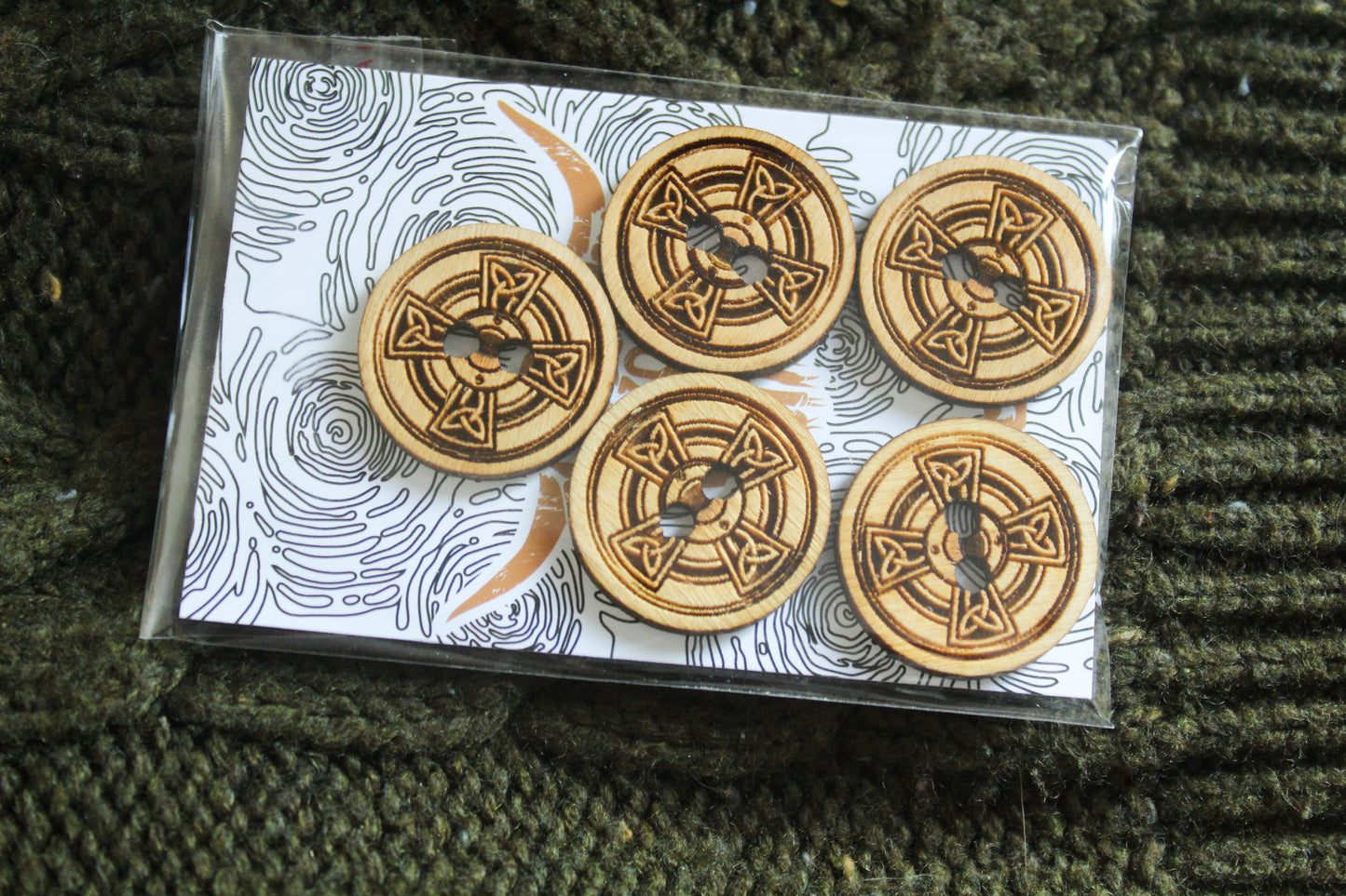 Celtic Shield Wooden Buttons image 4