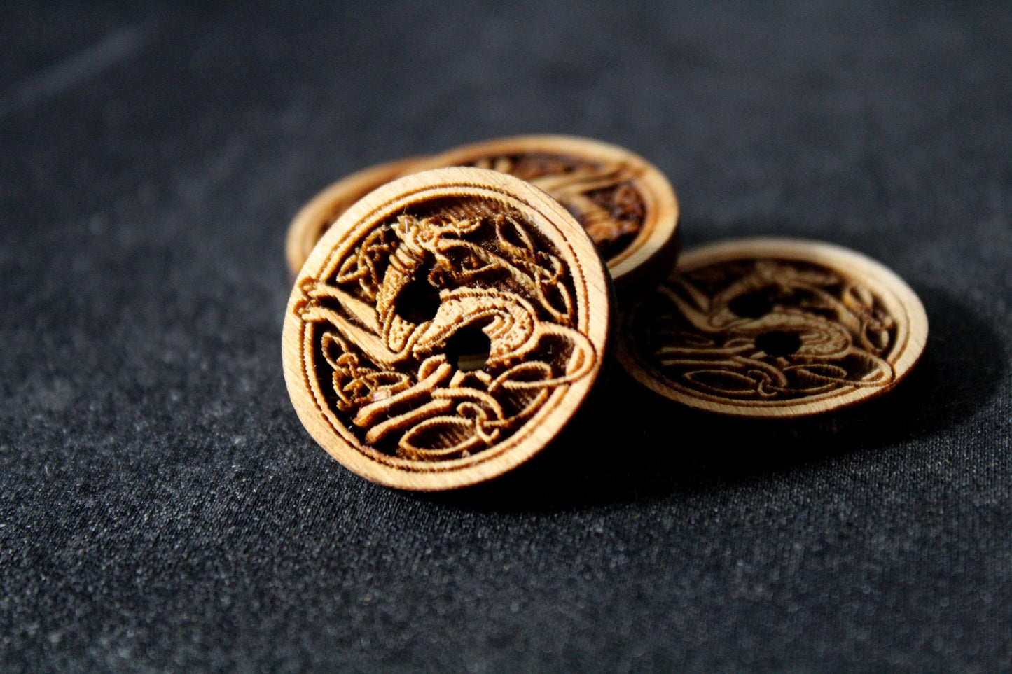 Celtic Dog Wooden Buttons image 5