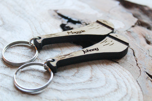 Personalised Hurl Keyring image 1