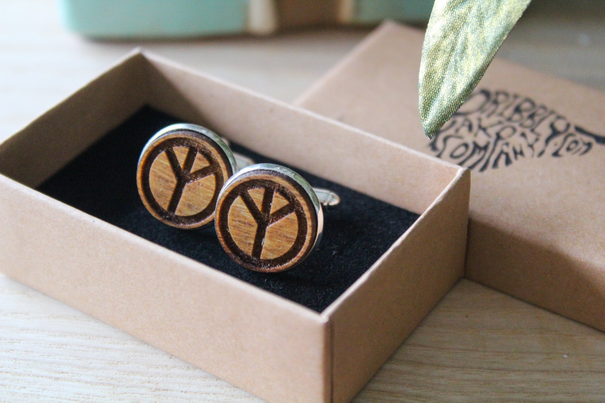 Peace Symbol Cufflinks image 6