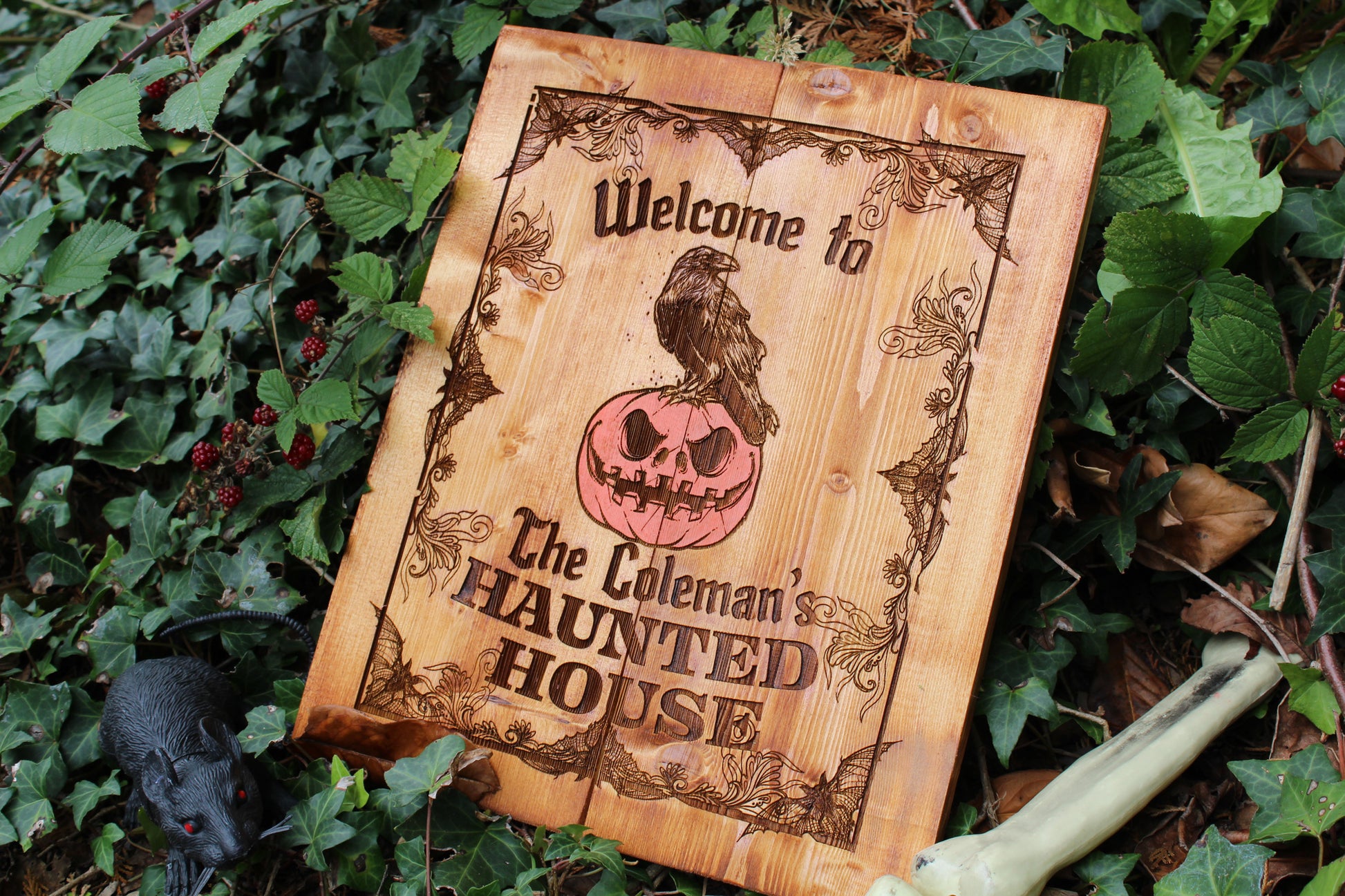 Personalised Haunted House Sign image 6