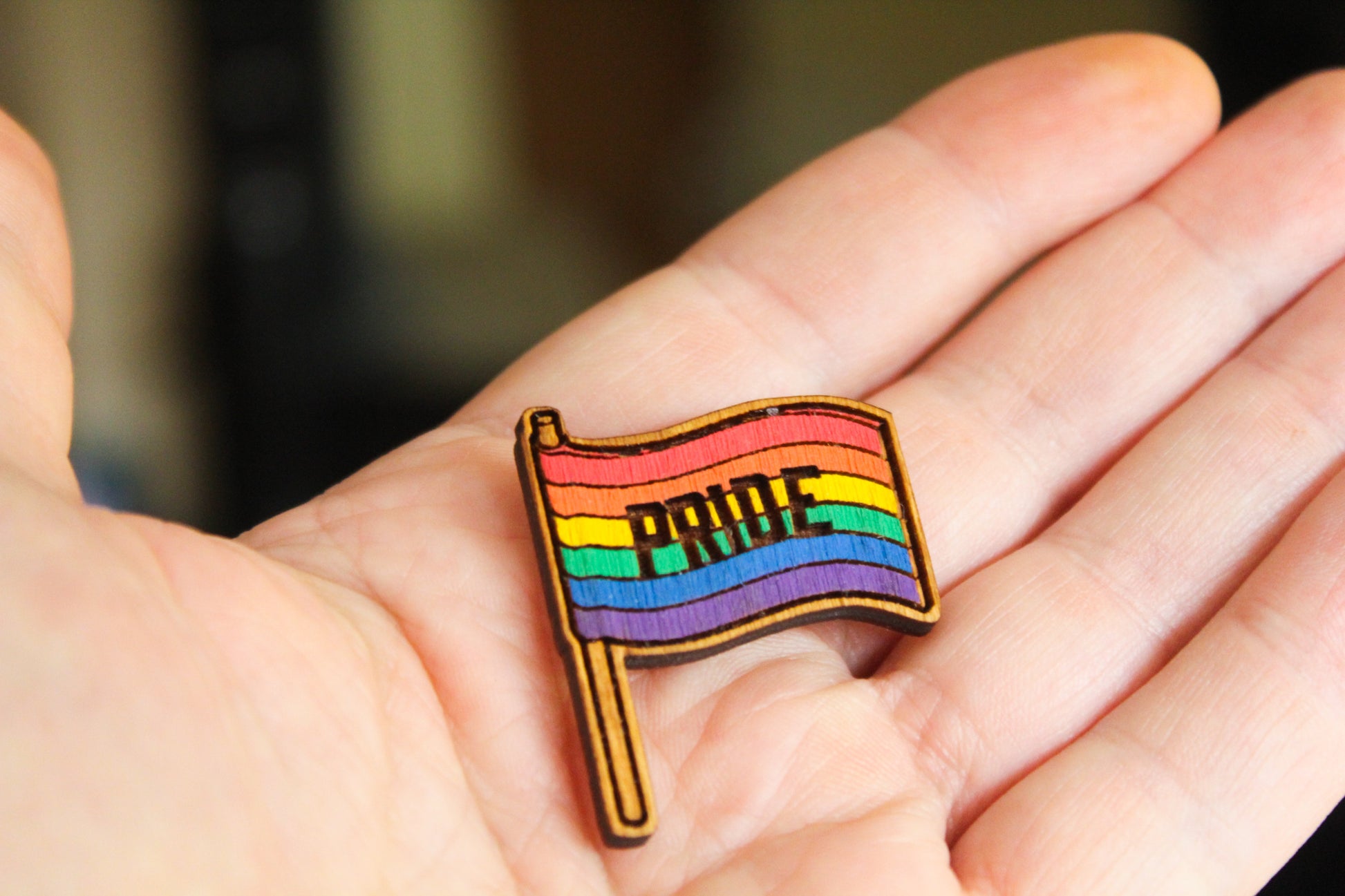 Pride Rainbow Flag Pin image 2