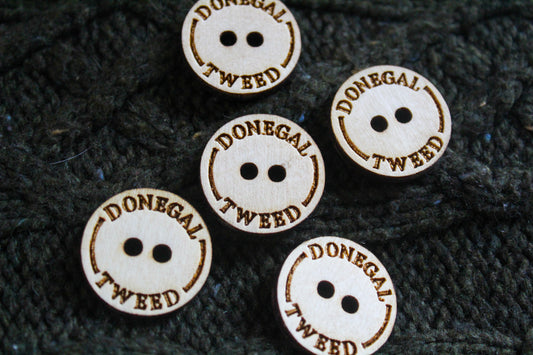 Donegal Tweed Wooden Buttons image 0