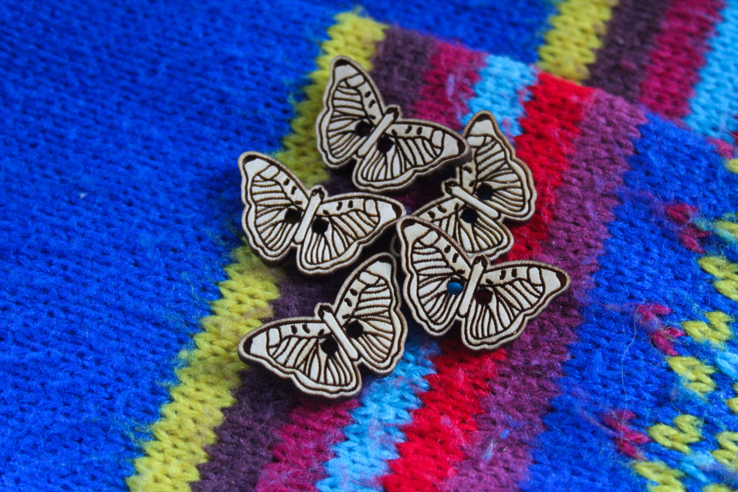 Butterfly Wooden Buttons image 2