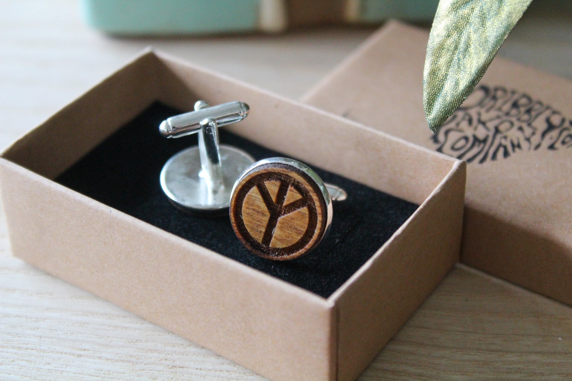 Peace Symbol Cufflinks image 5
