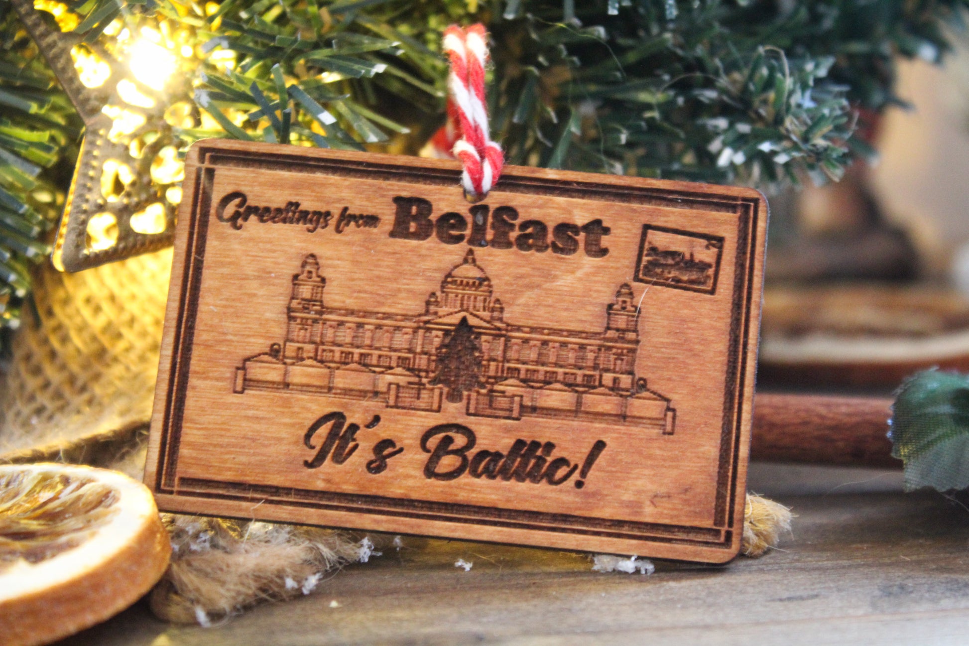 Belfast Postcard Bauble image 2