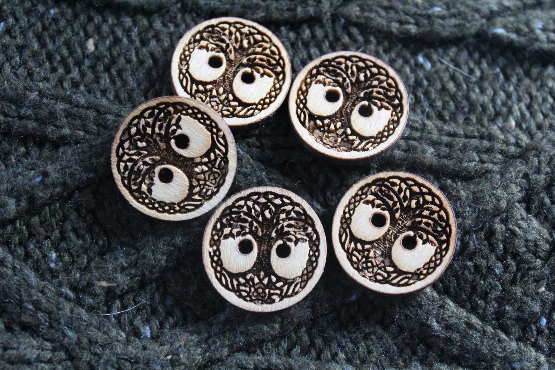 Tree Of Life Wooden Buttons image 4