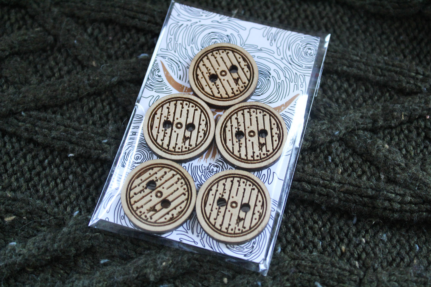Hobbit Door Wooden Buttons image 2