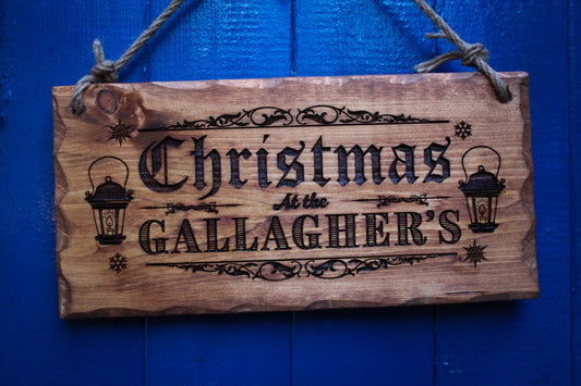 Personalised Family Christmas Sign image 0