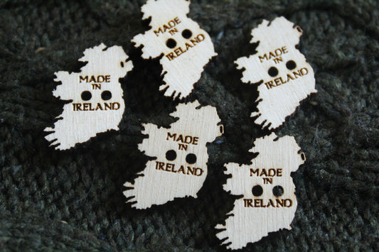 Made In Ireland Wooden Buttons image 0