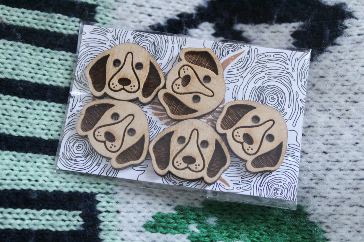 Dog Wooden Buttons image 3