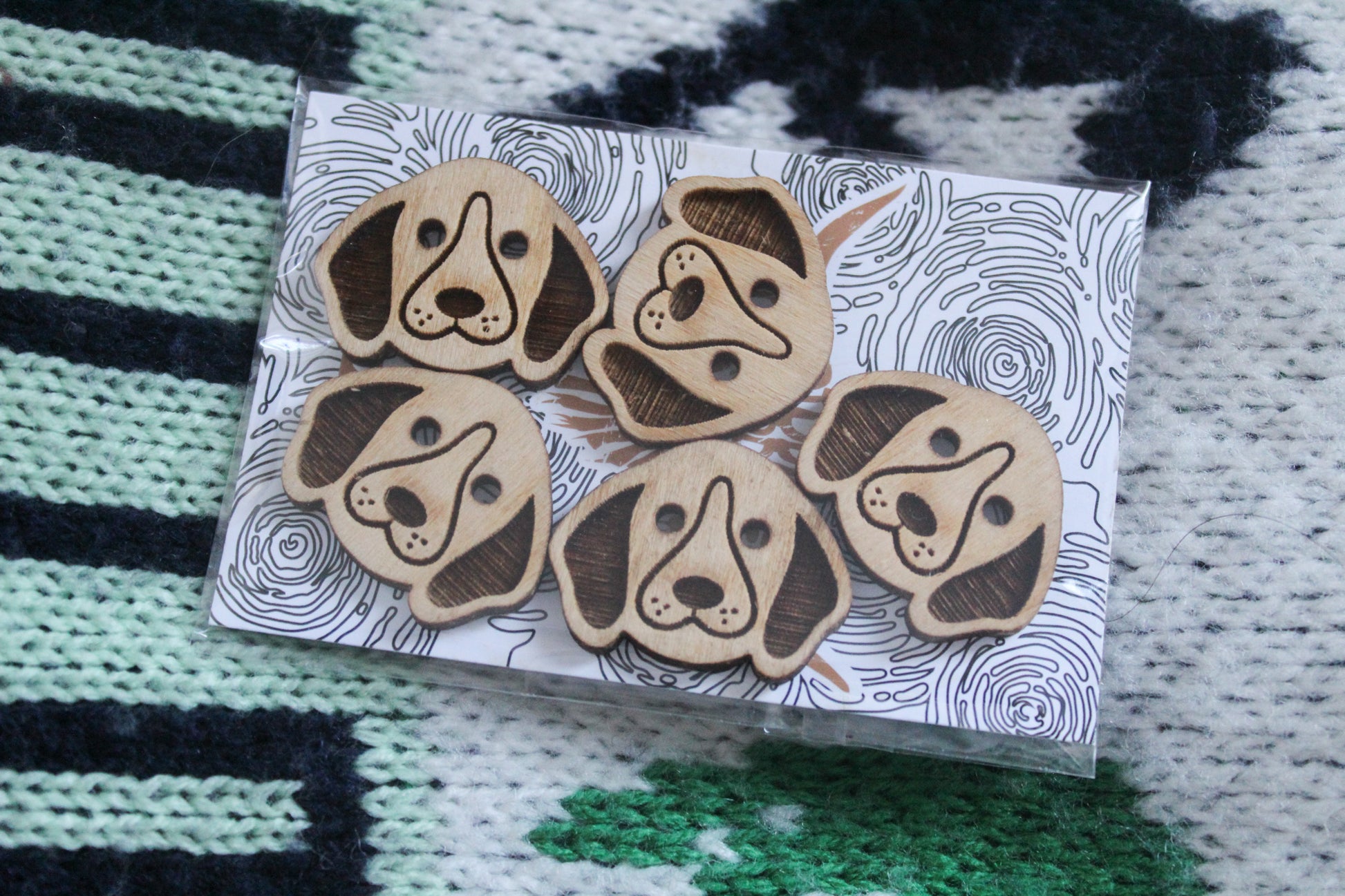 Dog Wooden Buttons image 3