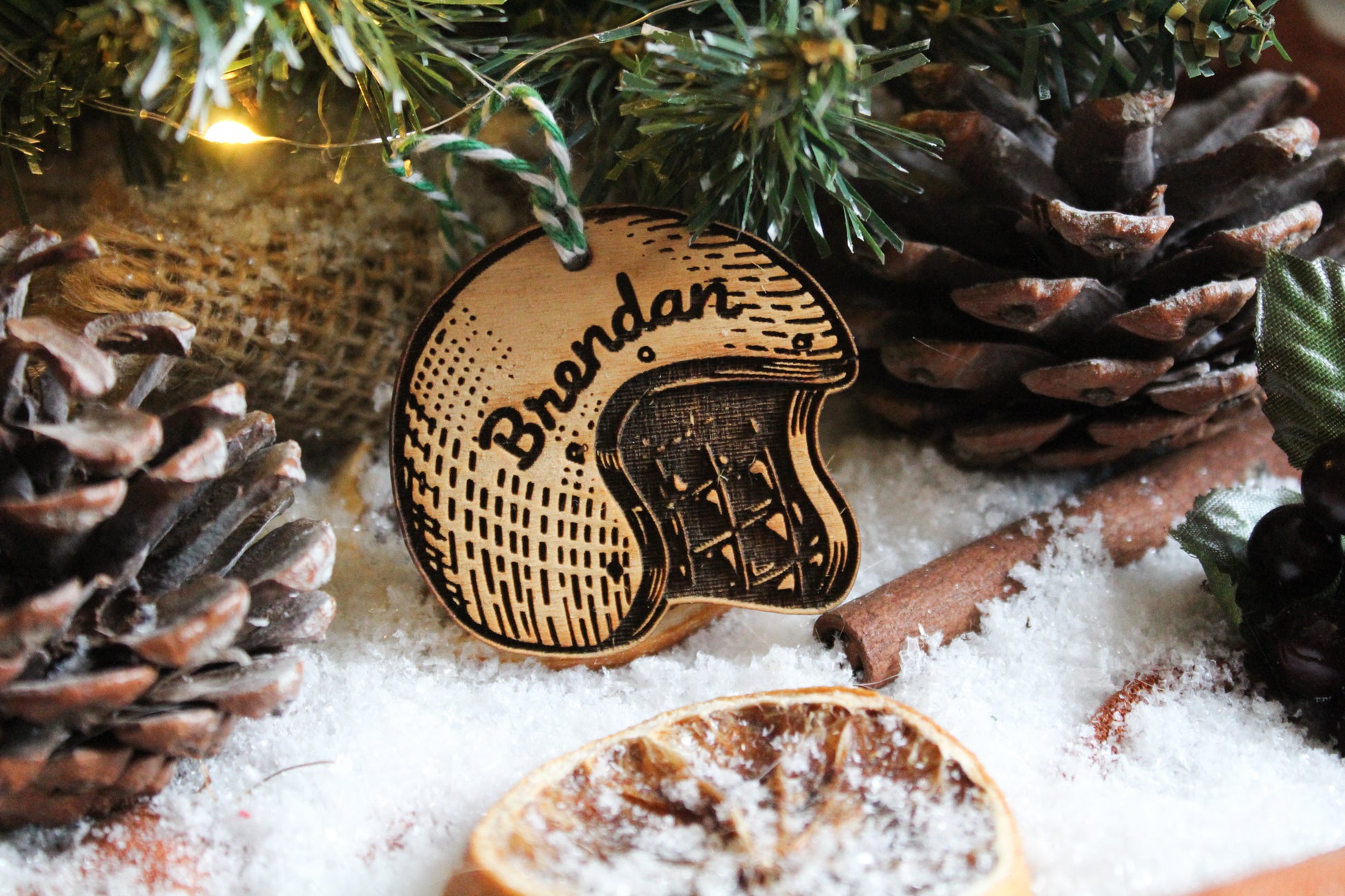 Motorcycle Helmet Bauble image 3