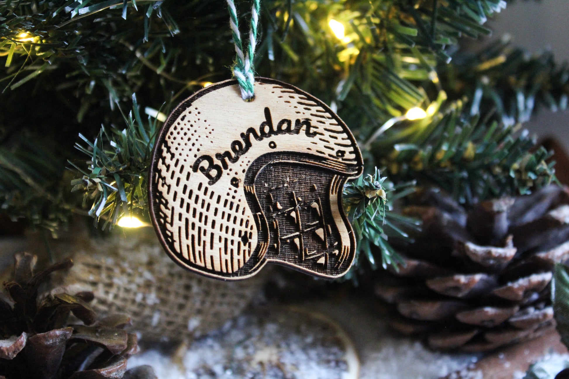 Motorcycle Helmet Bauble image 1