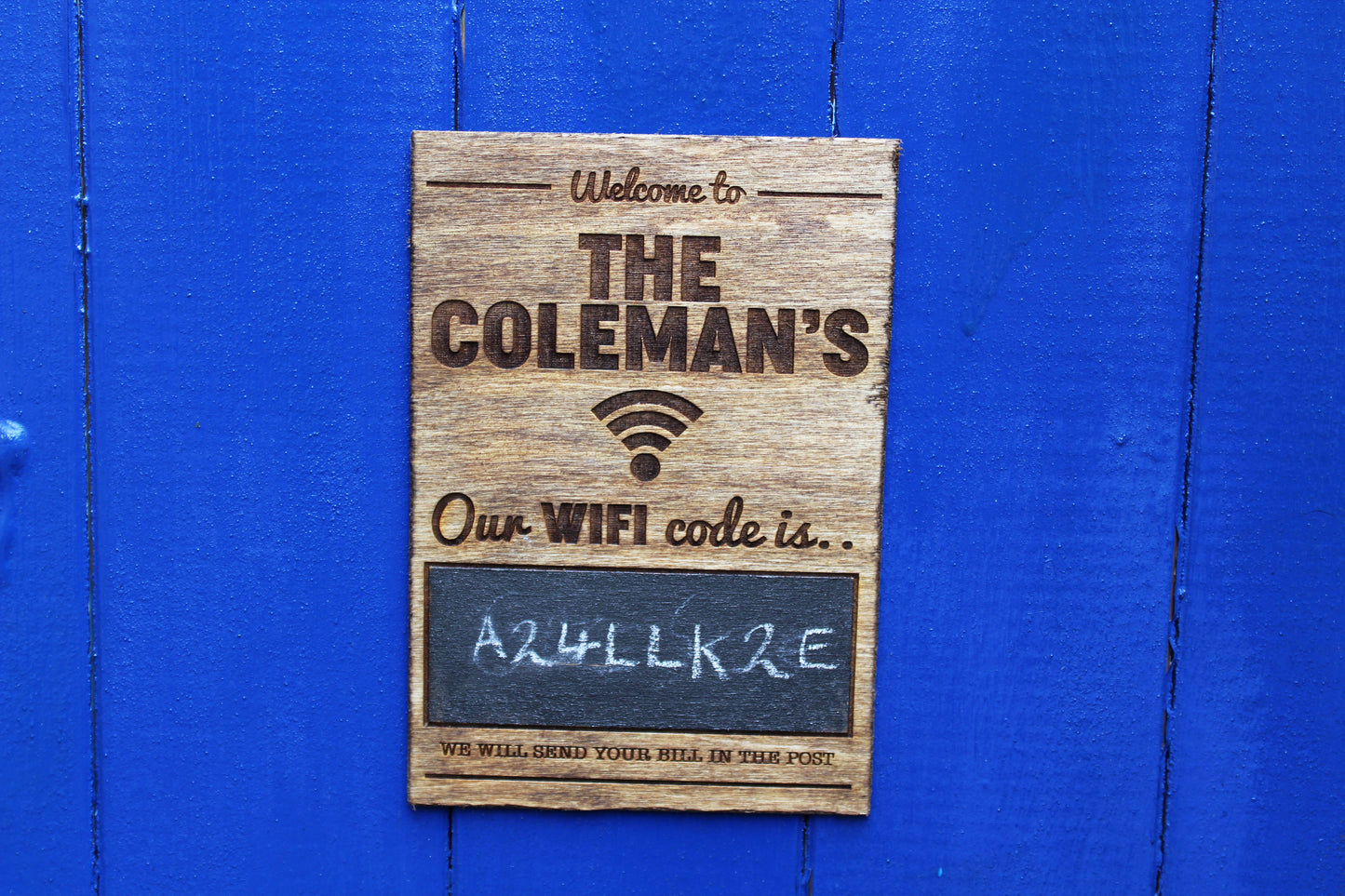 Personalised WiFi Sign image 0