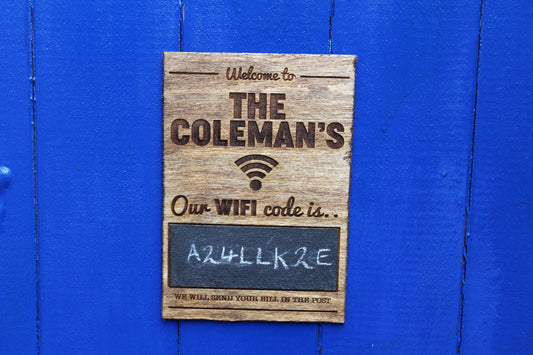 Personalised WiFi Sign image 0