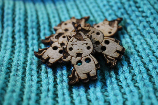 Unicorn Wooden Buttons image 0