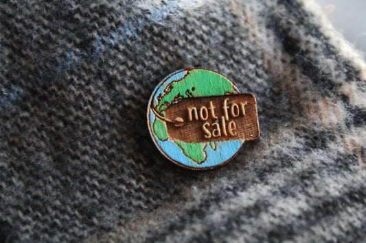 World Not For Sale Pin image 0
