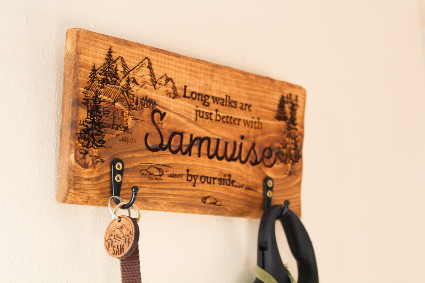 Personalised Dog Lead Holder image 5