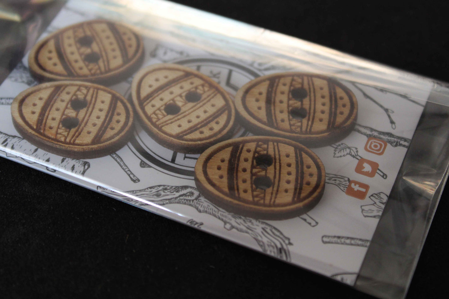 Easter Egg Wooden Buttons image 3