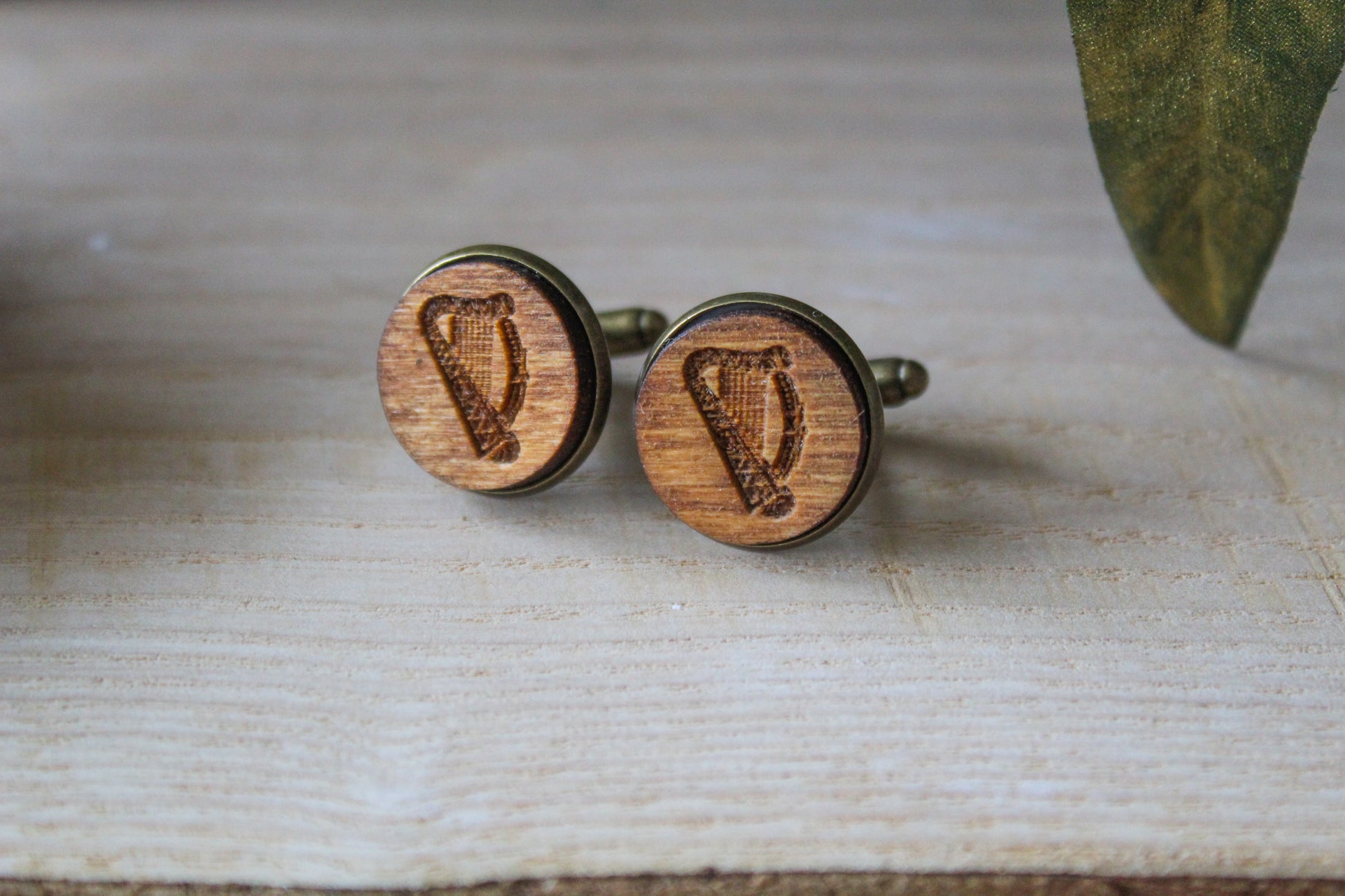 Irish Harp Cufflinks image 1