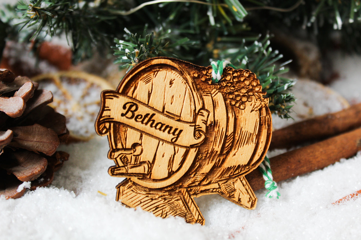 Wine Barrel Bauble image 0