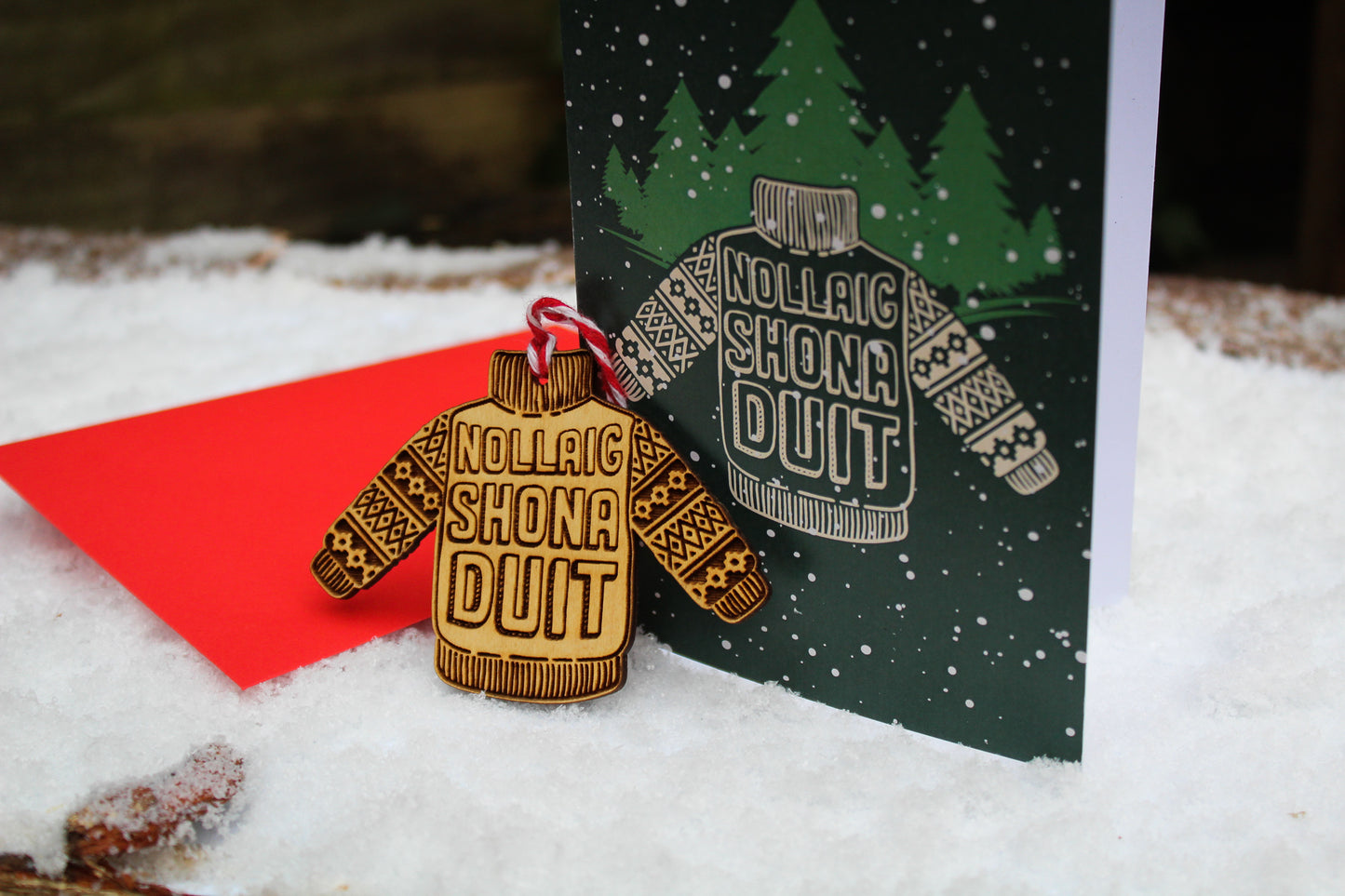 Christmas Card and Bauble image 2