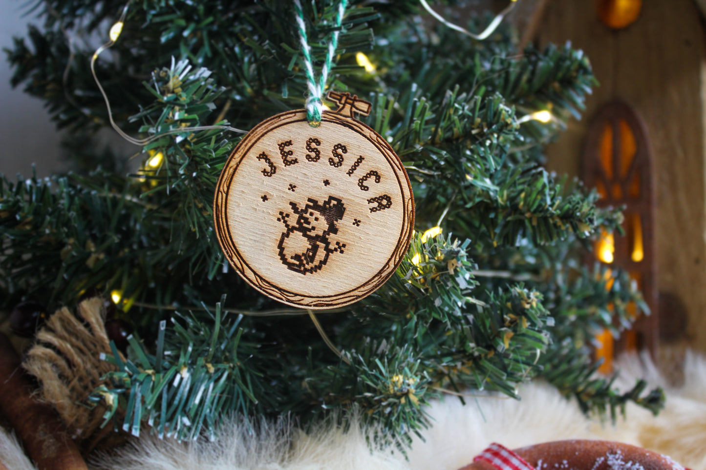Embroidery Hoop Bauble image 3