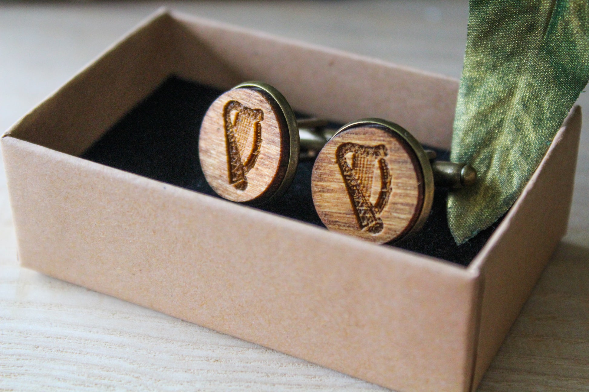 Irish Harp Cufflinks image 2