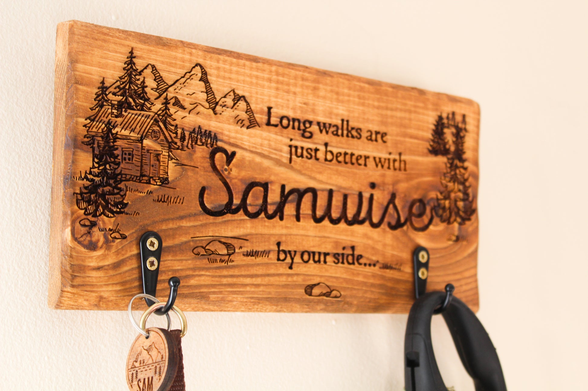 Personalised Dog Lead Holder image 6