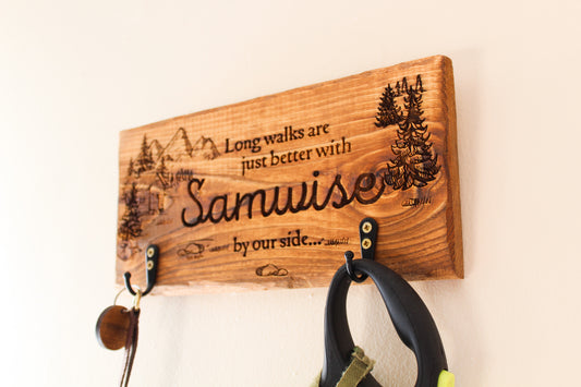 Personalised Dog Lead Holder image 0