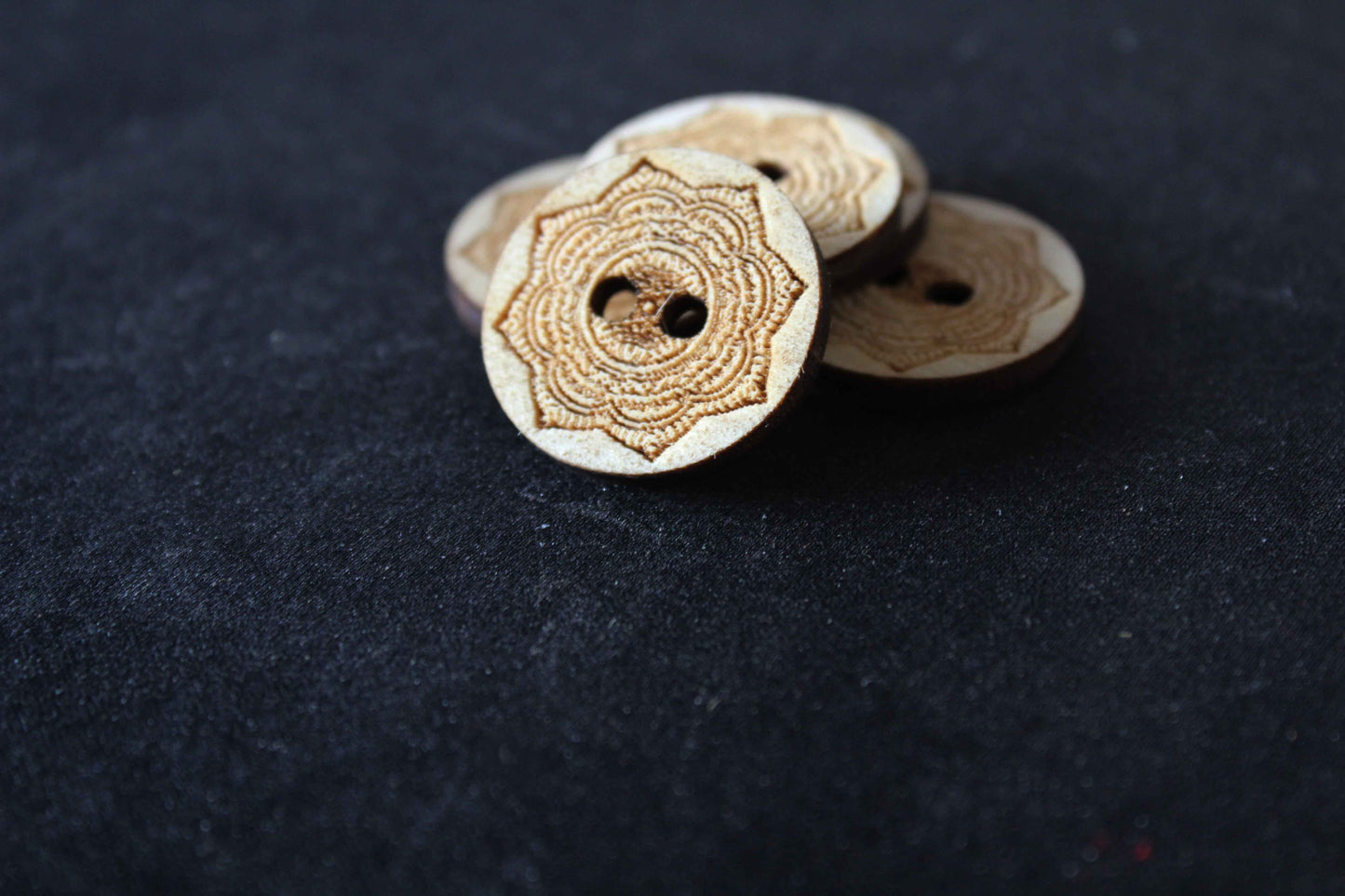 Mandala Wooden Buttons image 3