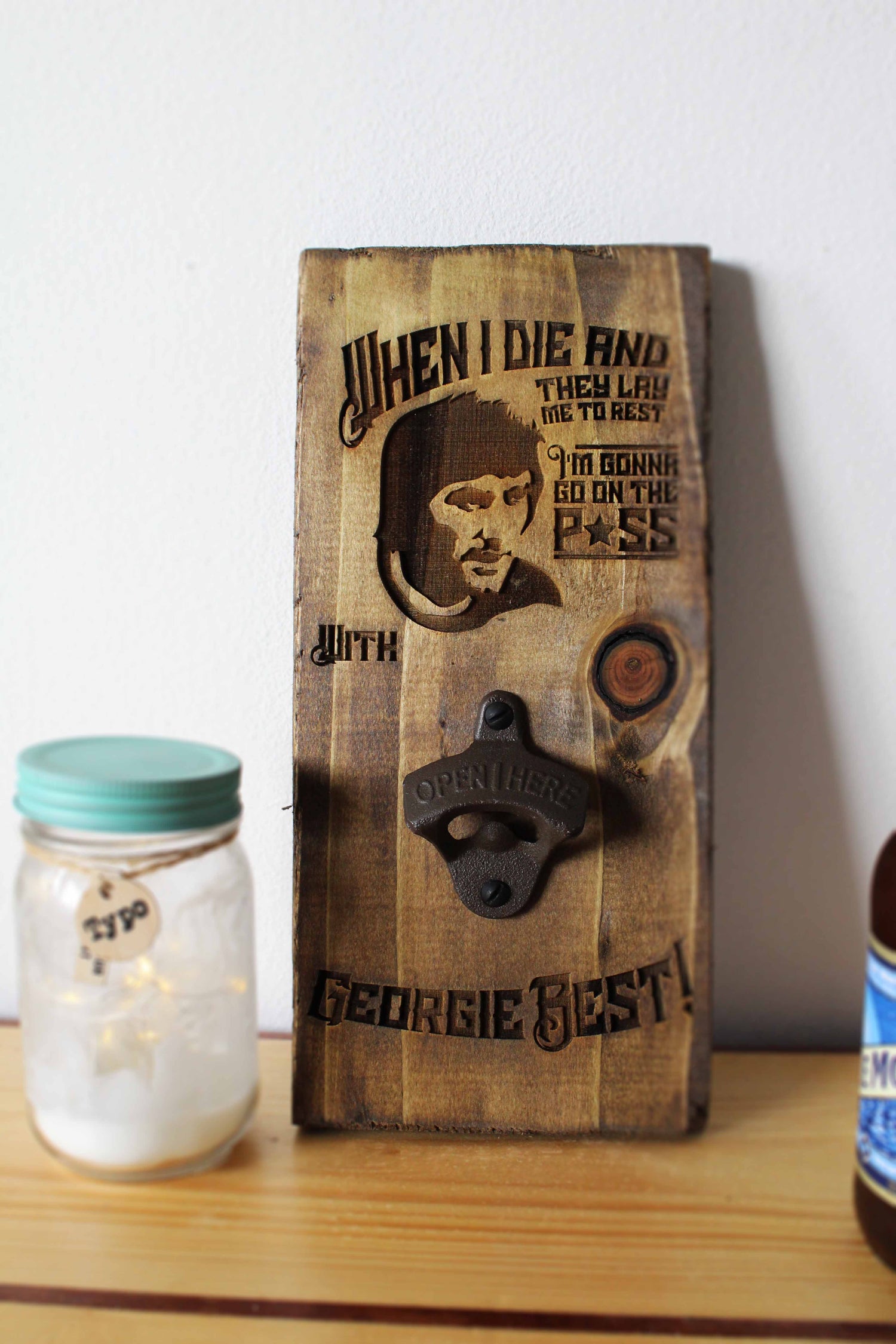 George Best Bottle Opener image 0