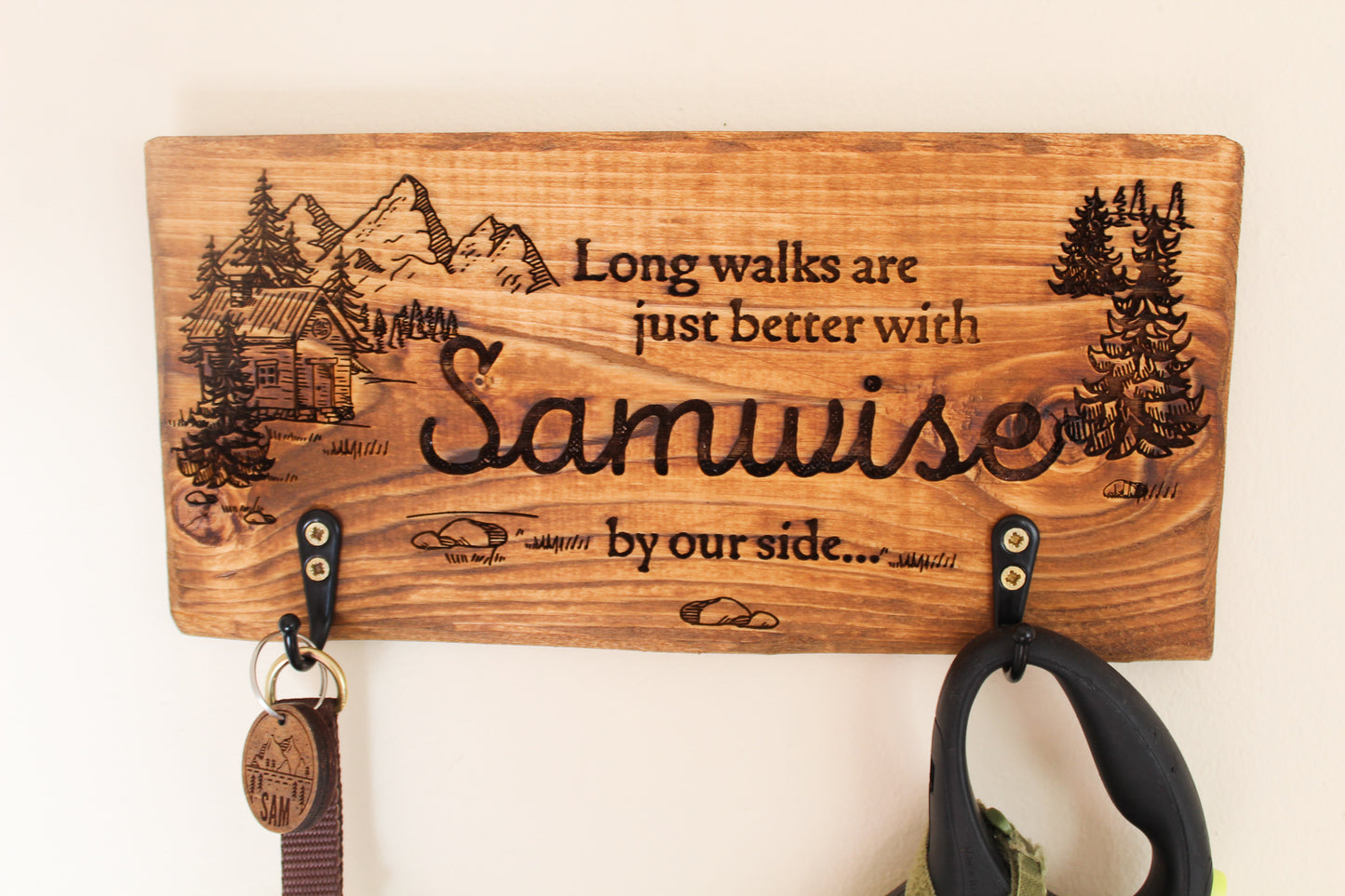 Personalised Dog Lead Holder image 3