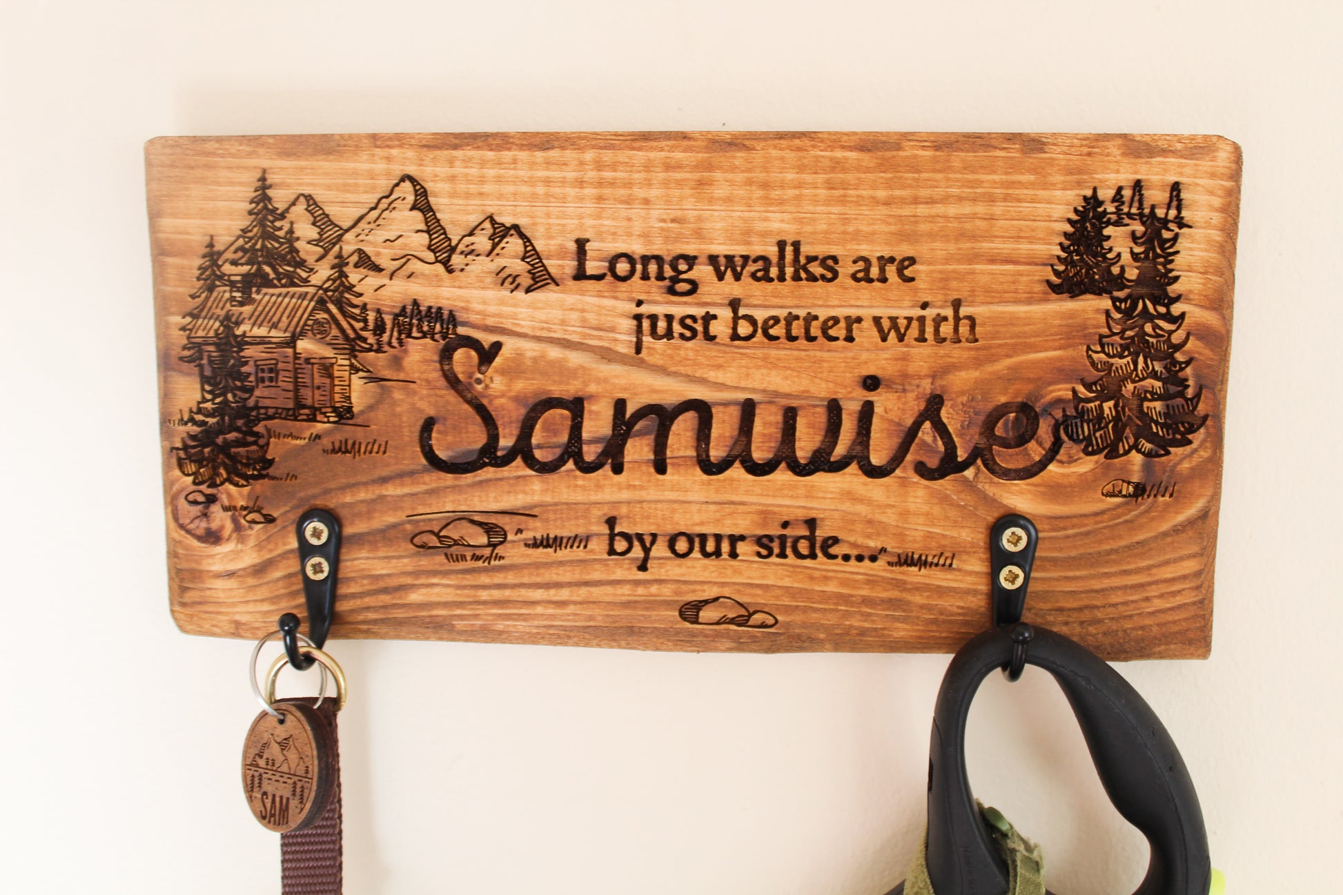 Personalised Dog Lead Holder image 3