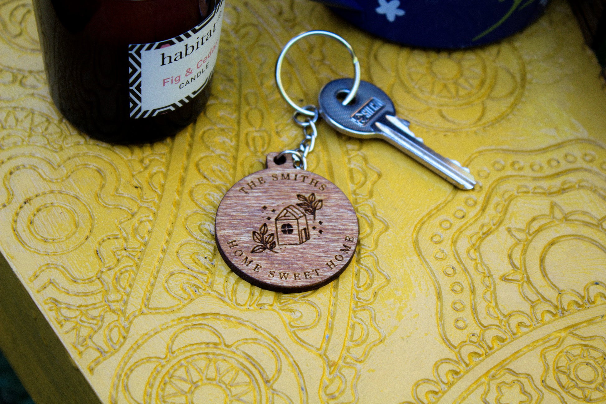 Personalised Home Sweet Home Keyring image 1