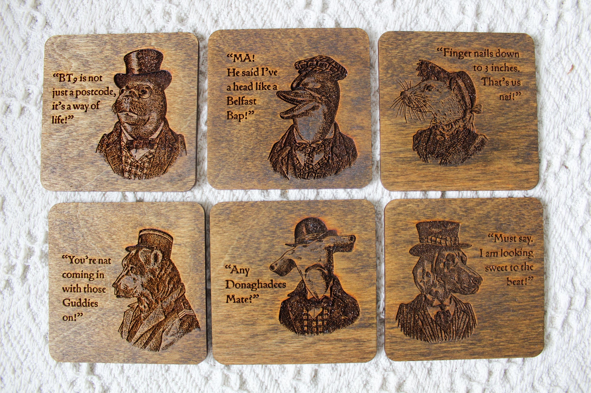 Characters Of Belfast Coasters image 0