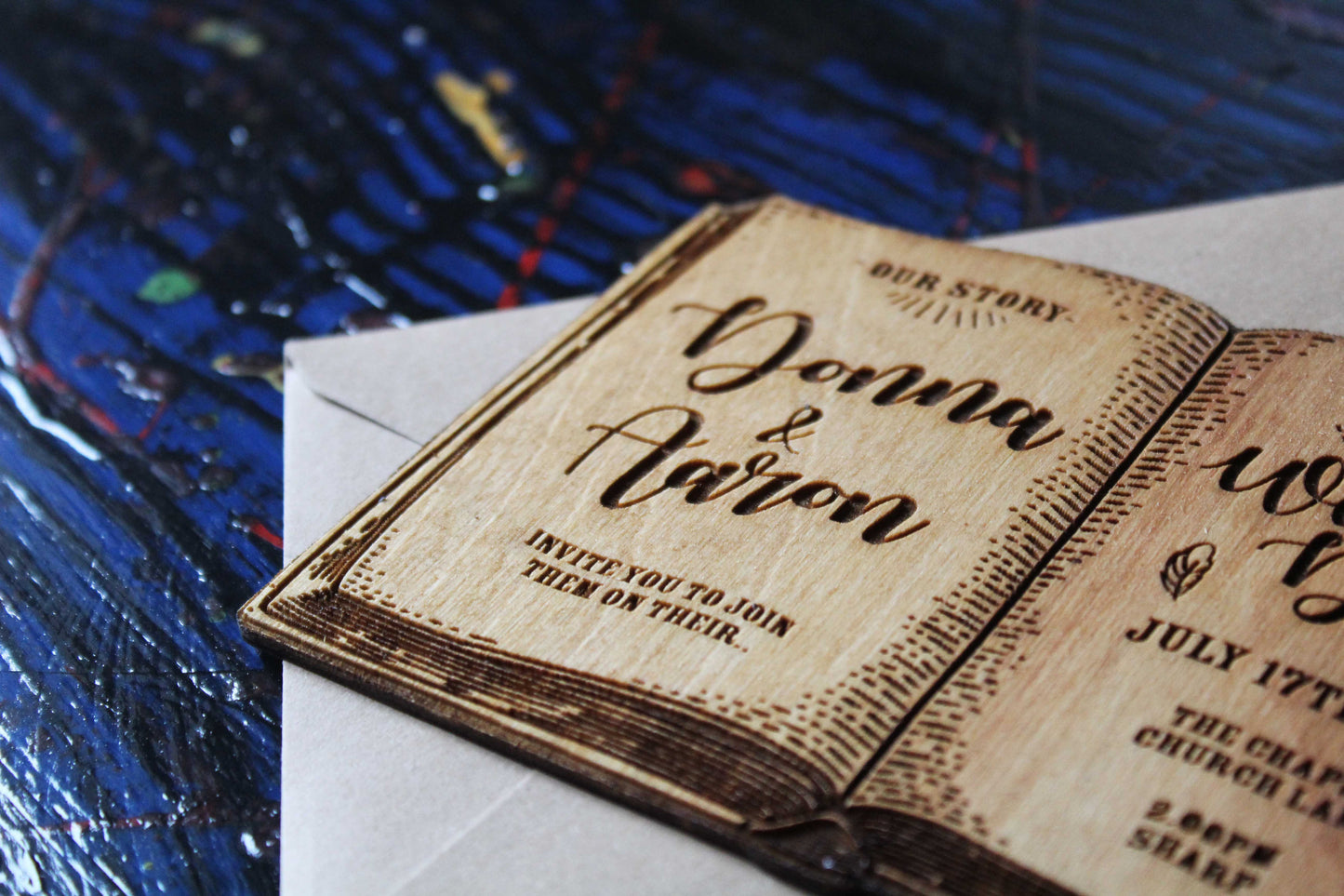 Book Wedding Invitations (Set of 10) image 3