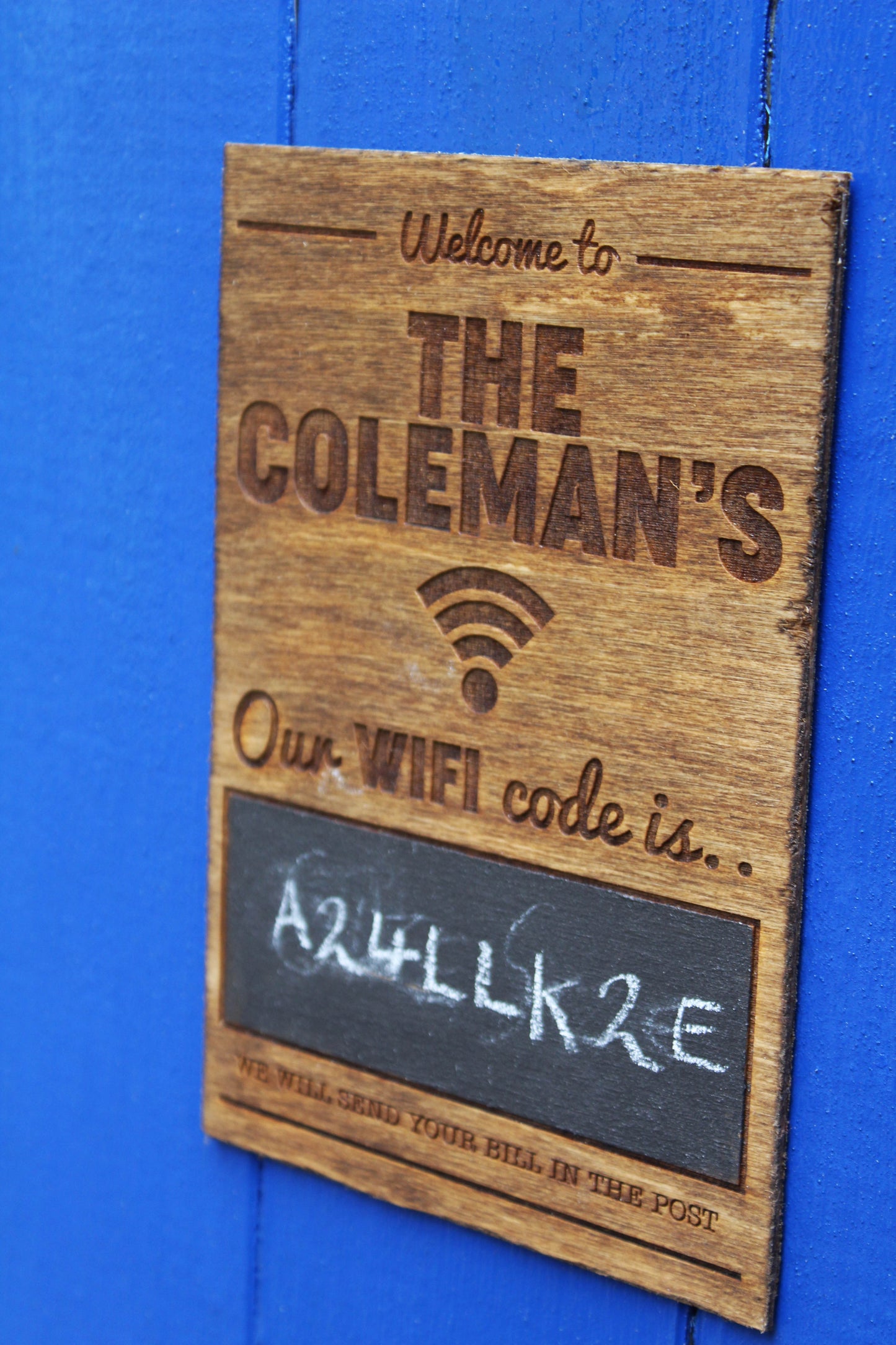 Personalised WiFi Sign image 1