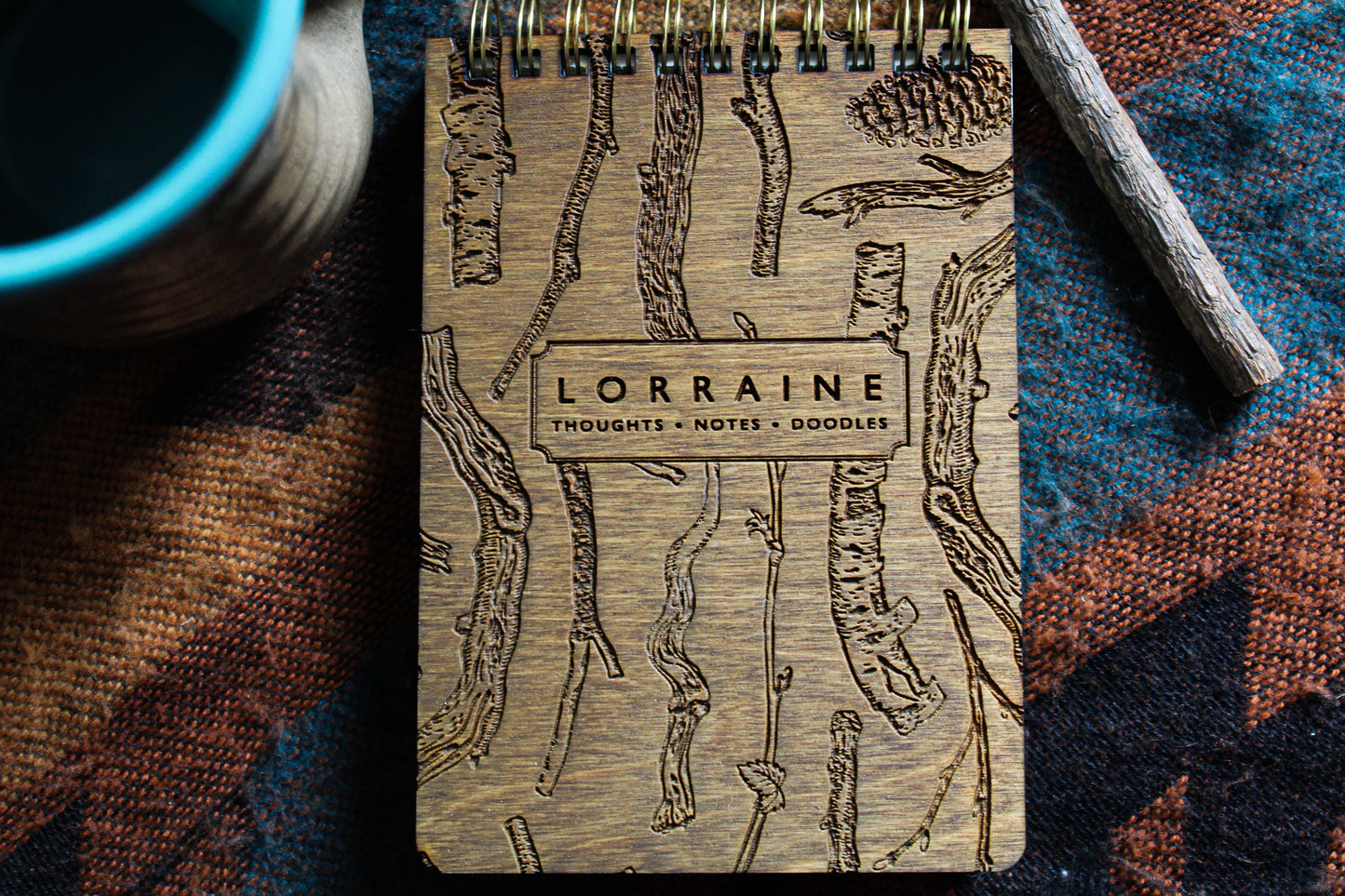 Personalised Twig Notebook image 0