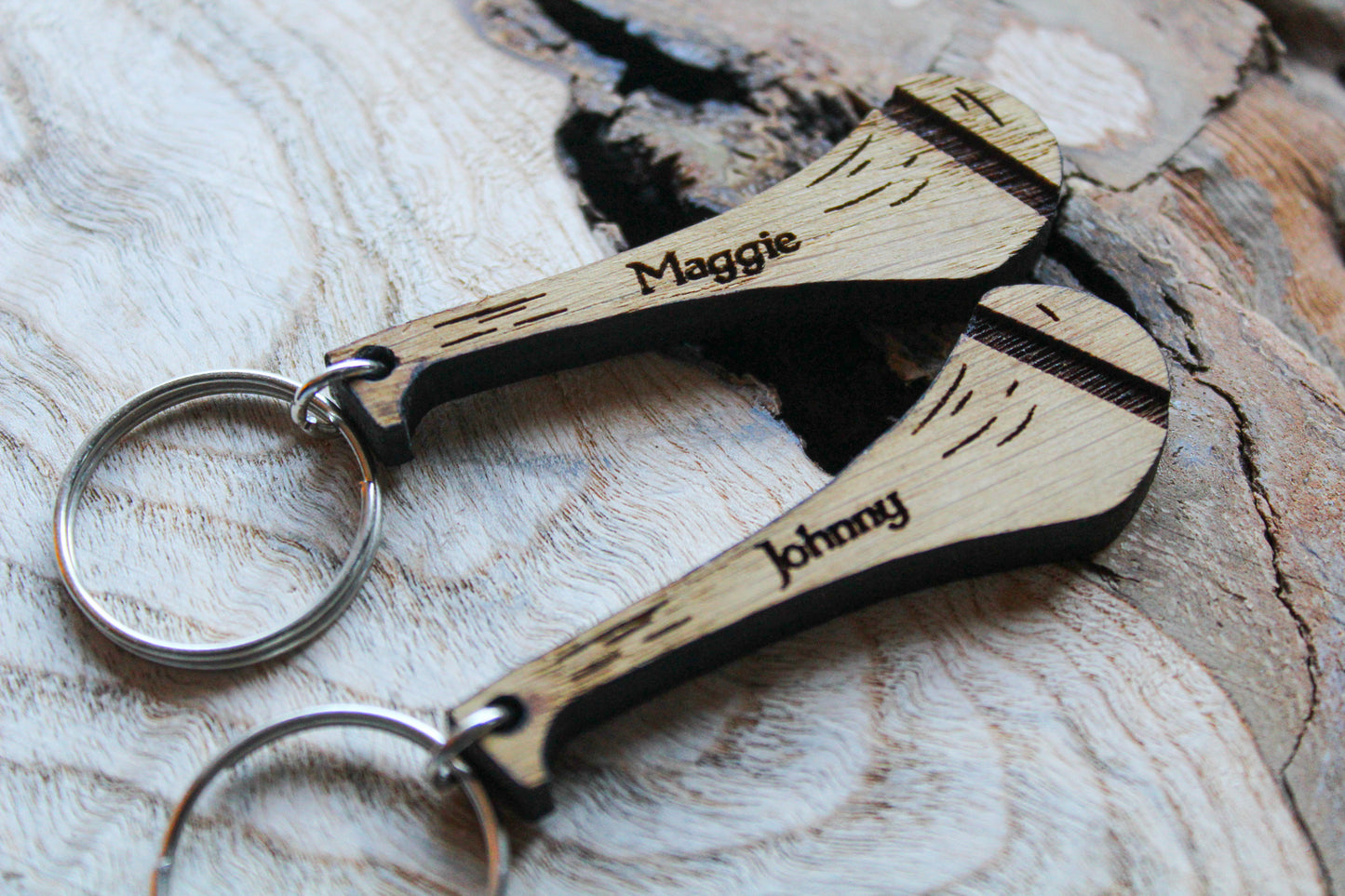 Personalised Hurl Keyring image 2