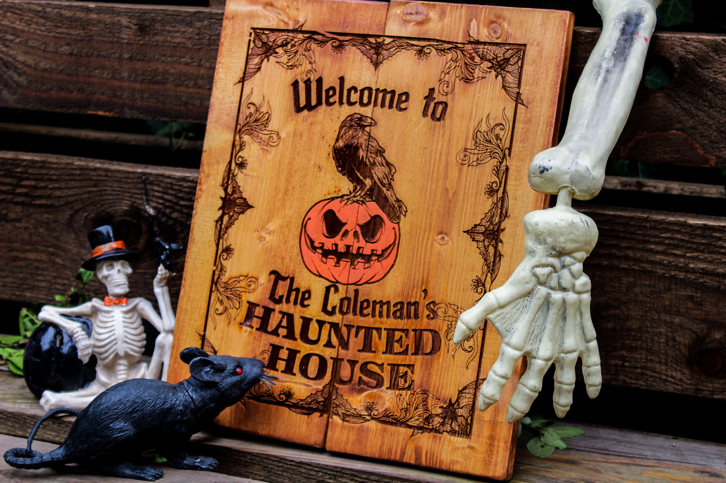 Personalised Haunted House Sign image 12