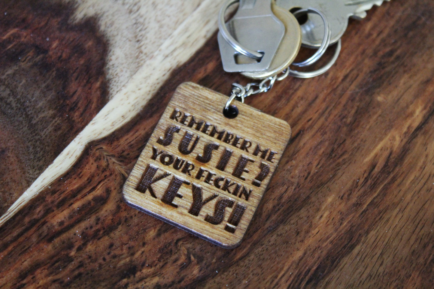 Personalised Remember your Keys Keyring image 2