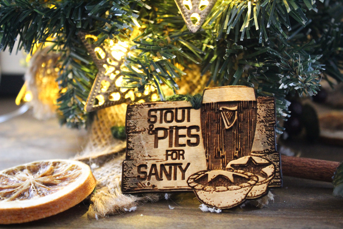 Stout and Pies for Santy Bauble image 1