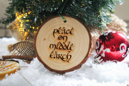 Peace on Middle Earth Bauble image 0
